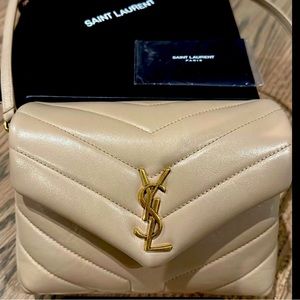 Saint Laurent Toy Lou Lou dark beige